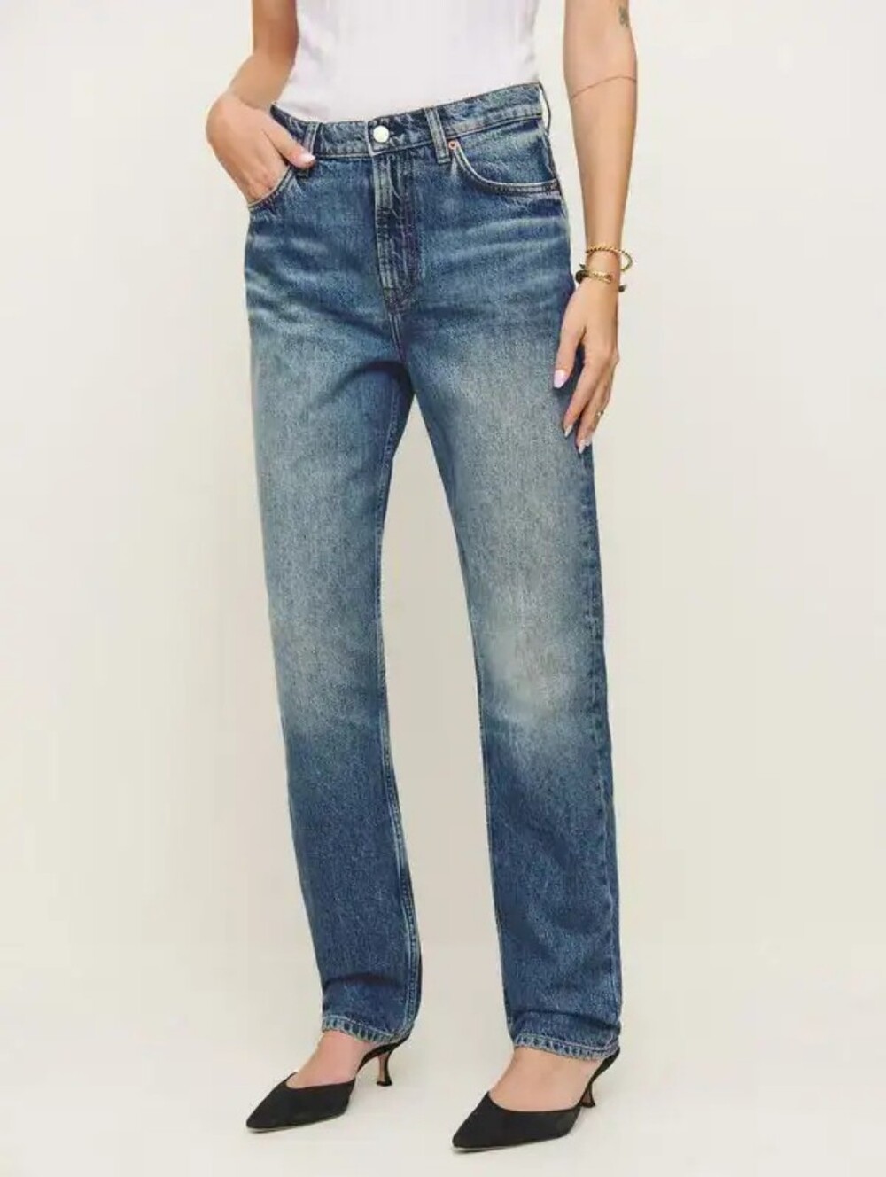 Reformation Bobbi Mid-Rise Boyfriend Jeans